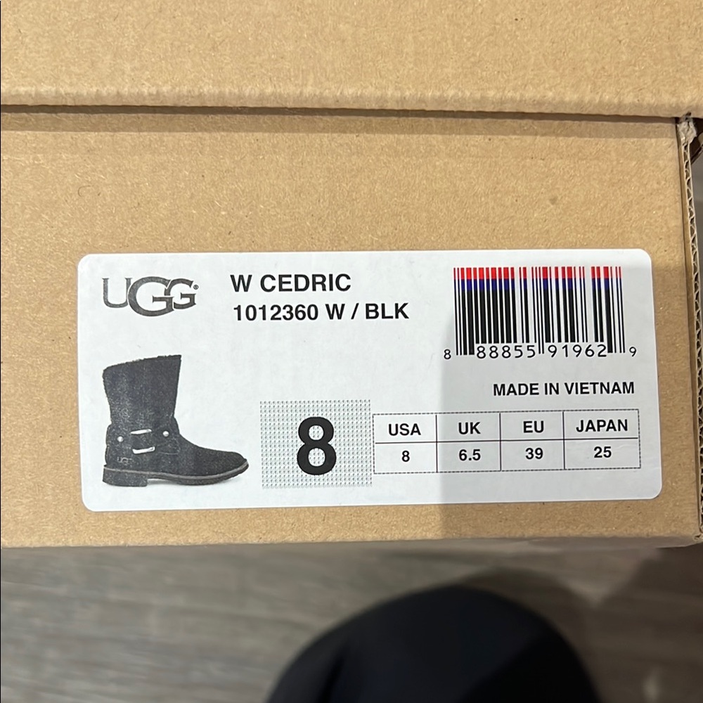UGG W Cedric Black Boots